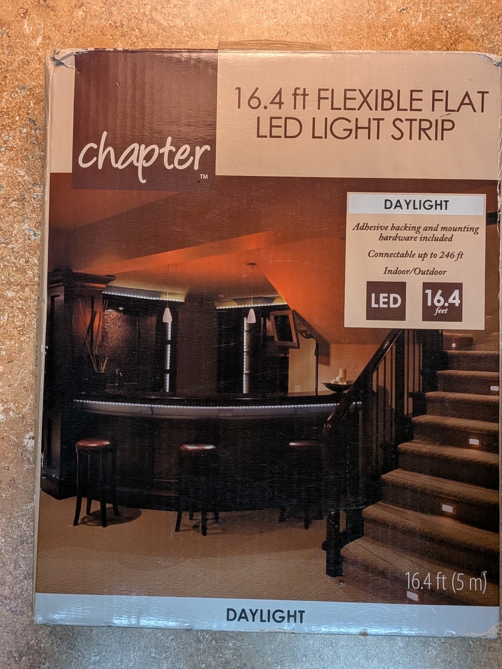 NEW Chapter 16.4 ft Flexible Flat LED Light Strip Daylight Indoor/Outdoor